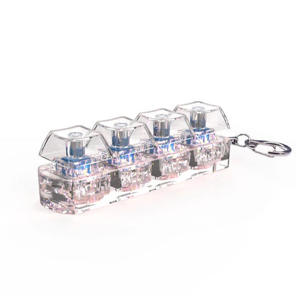 LED Keyboard Key Chain Fidget Toy