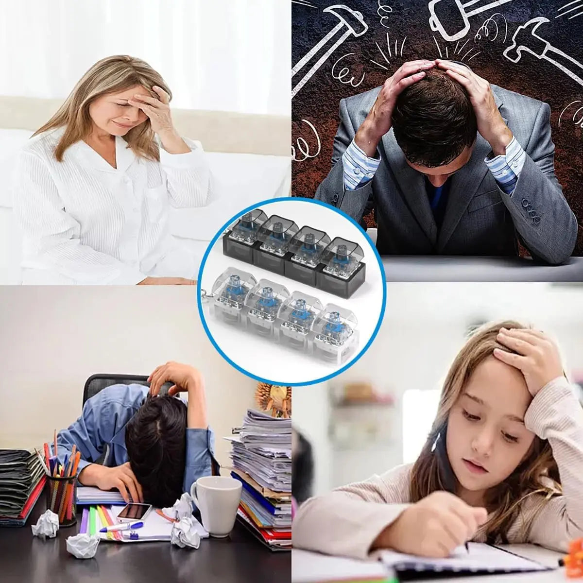 LED Keyboard Key Chain Fidget Toy