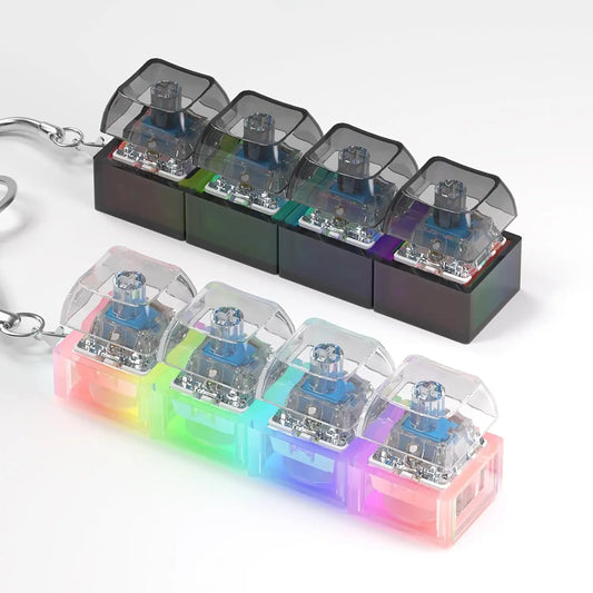 LED Keyboard Key Chain Fidget Toy